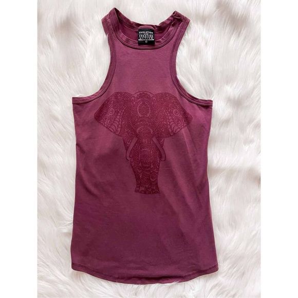 Evolution and Creation Maroon Tank Top Size XS - Picture 1 of 2